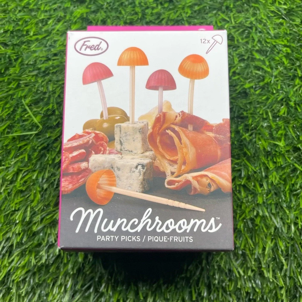Fred Munchrooms Party Picks - Orange and Pink - Picture 6 of 8